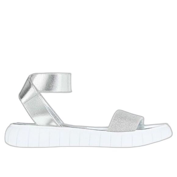 NWT Loretta Pettinari Silver Sandals size 40 - Picture 1 of 8